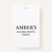 Badge Bachelorette Code QR Acheter L'Épouse A Boire (Dos)