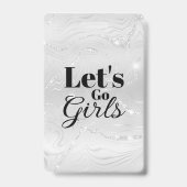 Badge Bachelorette moderne de la tribu des Brides blanch (Arrière)