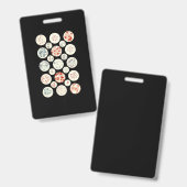 Badge bactéries drôles microbiologie bactéries science m (Avant & arrière)