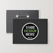 Badge baiser personnalisé, unique, élégant et minimalist (Recto/Verso)