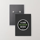 Badge baiser personnalisé, unique, élégant et minimalist (Recto/Verso)