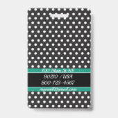 Badge Balise de bagage pour petits points (Arrière)