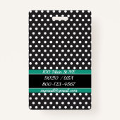 Badge Balise de bagage pour petits points (Dos)