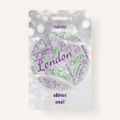 Badge Balise de bagages ou insigne (Dos)