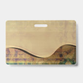 Badge Balise de nom Golden Rolling Hills (Dos)