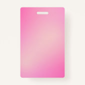 Badge Balise de nom QRcode personnalisée rose (Dos)