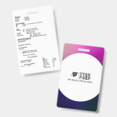 Badge Balise de posologie de débit fluide (Recto et verso)