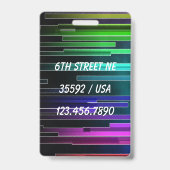 Badge Balise des lèvres de paix (Arrière)