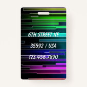 Badge Balise des lèvres de paix (Dos)