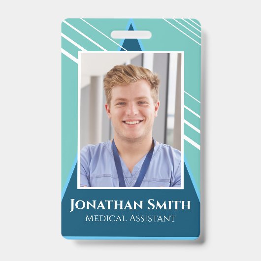 Badge Balise d'identification d'employé recto verso pers (Face)