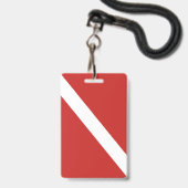 BADGE BALISE D'INSTRUCTEUR DE SCUBA POUR LES PLONGEURS E (Back with Lanyard)