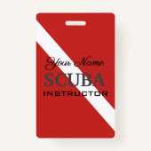 BADGE BALISE D'INSTRUCTEUR DE SCUBA POUR LES PLONGEURS E (Devant)