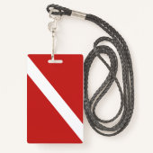 BADGE BALISE D'INSTRUCTEUR DE SCUBA POUR LES PLONGEURS E (Derrière avec lanière)