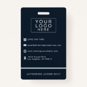 Badge Balise Nom de la société personnalisée Logo de l'I (Dos)