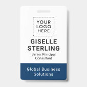 Badge Balise Nom de l'employé de l'entreprise Code QR de (Avant)