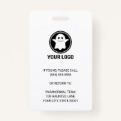 Badge Balise Nom de l'identificateur photo de l'enquêteu (Dos)