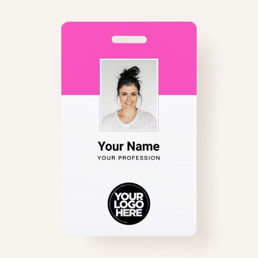 Badge Balises de nom d'employé d'entreprise personnalisé (Devant)