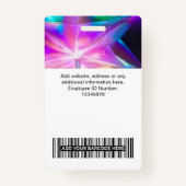 Badge Balises de nom d'employé Holographique Cool person (Dos)