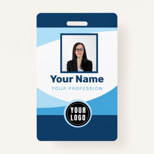 Badge Balises de nom d'employé personnalisé (Devant)