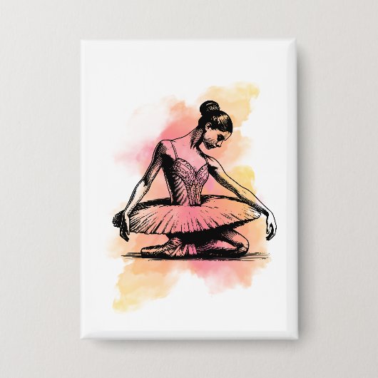 Badge Ballerina Dancing in Color (Recto)