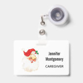 Badge Ballons à air chaud mignon avec aquarelle à ours (Avant avec rétractable)