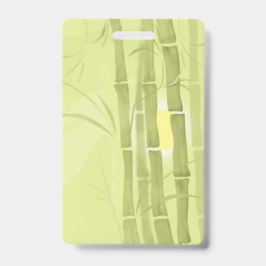 Badge Bambou vert (Avant)