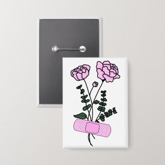 Badge Bandaid Flower Peony novembre