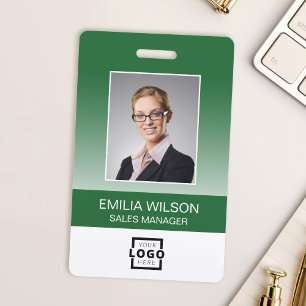 Badge Bande de logo d'entreprise personnalisée Code-barr