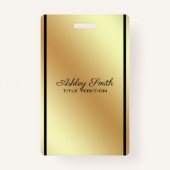 Badge Bande noire de l'Arrière - plan or (Dos)