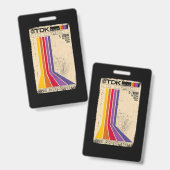 Badge Bande Rétro Vintage (Avant & arrière)