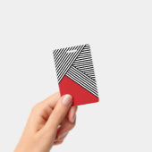 Badge Bandes noires et blanches avec triangle rouge (Manuel / portable)