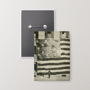 Badge Bannière étoilée : drapeau américain à l'écran