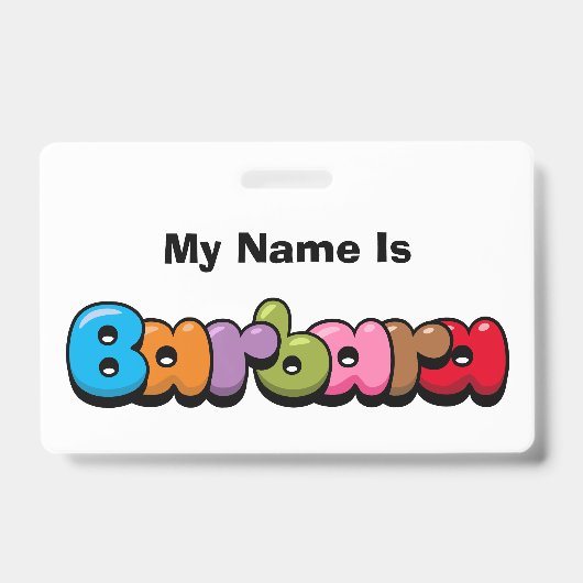 Badge Barbara (Avant)