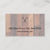 Badge Barbershop | Carte de visite de planches en (Dos)