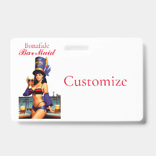 Badge Barmaid authentique Thunder_Cove