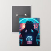 Badge Barre Mat : La victoire a des enregistrements (Recto/Verso)