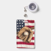 Badge Baseball vintage (Avant avec rétractable)