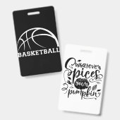 Badge Basket-ball (Front & Back)