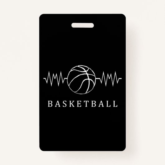 Badge Basket-ball Heartbeat 2 (Devant)