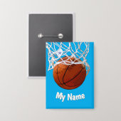 Badge Basketball Your Name Custom (Recto/Verso)