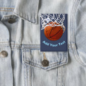 Badge Basketball Your Name Text Message Slogan Custom (Insitu)