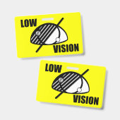 Badge Basse Vision (Avant & arrière)