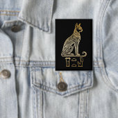 Badge Bastet, déesse égyptienne des chats. Nom dans les (Insitu)