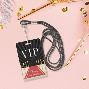 Badge Bat mitzvah VIP Pass Tapis rouge personnalisé