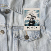 Badge Bateau de grande hauteur du port de Boston Retro V (Insitu)