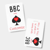 Badge BBC Only Blade Pelle Signe Thunder_Cove (Avant & arrière)