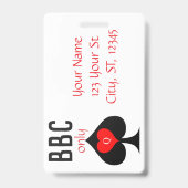 Badge BBC Only Blade Pelle Signe Thunder_Cove (Arrière)