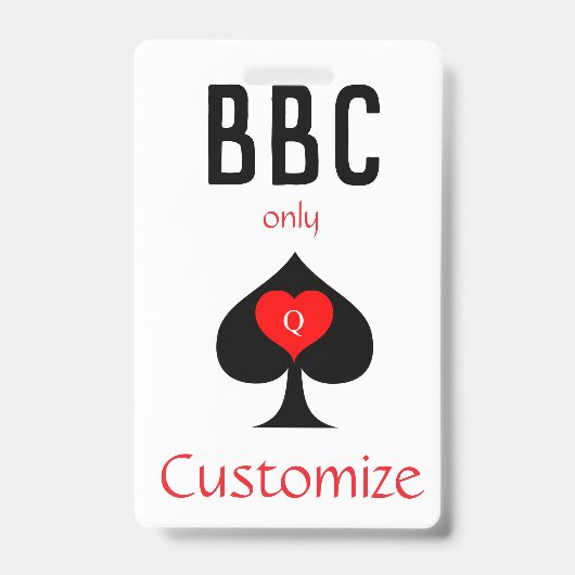 Badge BBC Only Blade Pelle Signe Thunder_Cove (Avant)