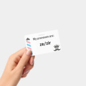 Badge BBS Pronouns Zi/Zir (Manuel / portable)