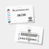 Badge BBS Pronouns Zi/Zir (Avant & arrière)
